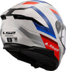 LS2 Stream II Vintage White Blue Red Gloss Helmet (D Ring)