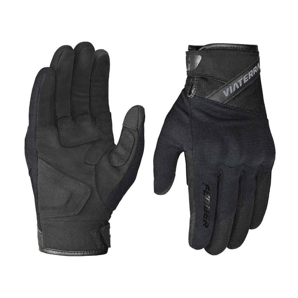 Viaterra Fender Daily Use Motorcycle Gloves (Black)