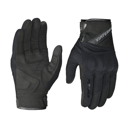 Viaterra Fender Daily Use Motorcycle Gloves (Black)