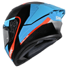 SMK Stellar Sports Flight Gloss Black Blue Grey (GL256) Helmet