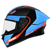 SMK Stellar Sports Flight Gloss Black Blue Grey (GL256) Helmet