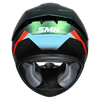 SMK Stellar Sports Flight Gloss Black Blue Orange Chameleon (GL257C) Helmet