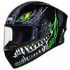 SMK Stellar Sports Taotei Gloss Black Grey Green (GL268) Helmet