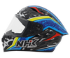 NHK GPR Tech Leon Orgis Gloss Black Blue Helmet