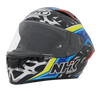 NHK GPR Tech Leon Orgis Gloss Black Blue Helmet