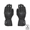 Viaterra Grid 2 Full Gauntlet Motorcycle Riding Gloves (Black)
