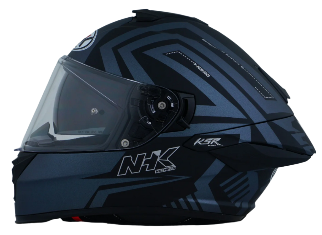 NHK K5R Iridium Matt Black Pearl Grey Helmet