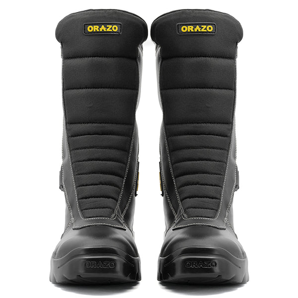 Orazo IBIS Trail Velcro Water Proof Motorcycle Riding Boots (Black