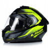 LS2 Stream II Fury Black Hi Viz Yellow Gloss Helmet (D Ring)