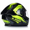 LS2 Stream II Fury Black Hi Viz Yellow Gloss Helmet (D Ring)