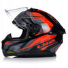 LS2 Stream II Fury Black Red Gloss Helmet (D Ring)