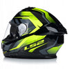 LS2 Stream II Fury Black Hi Viz Yellow Gloss Helmet (D Ring)