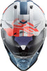 LS2 MX436 Pioneer Evo Evolve Gloss White Cobalt Blue Helmet