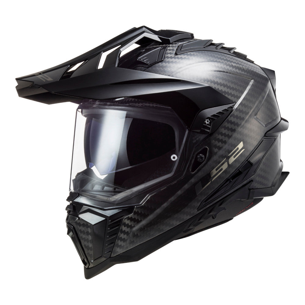 LS2 MX701 EXPLORER Carbon Solid Carbon Gloss Helmet