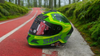 SMK Typhoon Thorn Green Yellow Green Gloss (GL848) Helmet