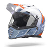LS2 MX436 Pioneer Evo Evolve Gloss White Cobalt Blue Helmet