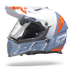 LS2 MX436 Pioneer Evo Evolve Gloss White Cobalt Blue Helmet