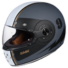 SMK Retro Electro Gloss Grey Black White (GL621) Helmet