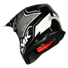 SMK Allterra Maverix Black Grey White Gloss (GL261) Helmet
