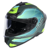 SMK Typhoon Mystic Matt Green Yellow (MA884) Helmet