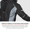Viaterra Miller Urban Mesh Motorcycle Riding Jacket with Liners (Black)