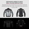 Viaterra Miller Urban Mesh Motorcycle Riding Jacket with Liners (Black)