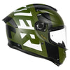 MT Hummer B Air Gloss Green Black White C6 Helmet