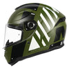 MT Hummer B Air Gloss Green Black White C6 Helmet
