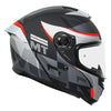 MT Hummer B Oasis Gloss Black White Red A1 Helmet