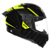 NHK GPR Tech Undisputed Gloss Black Yellow Helmet