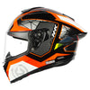 NHK K5R Commutrack Gloss Black Orange Helmet