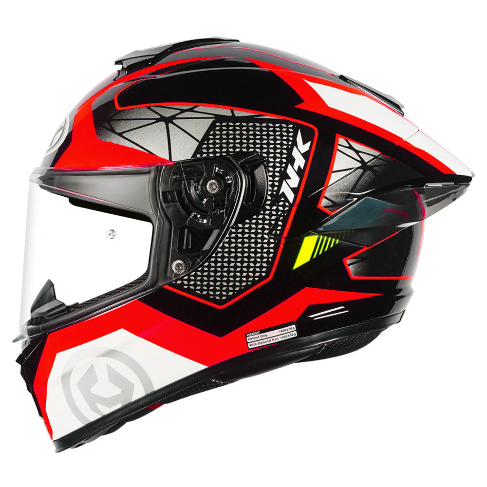 NHK K5R Commutrack Gloss Black Red Helmet