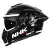 NHK K5R Triangle Gloss Black Silver Helmet