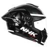 NHK K5R Triangle Gloss Black Silver Helmet