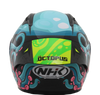 NHK GPR Tech Octopus Black Blue Tosca Gloss Helmet