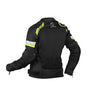 Rynox Air GT 4 Women Riding Jacket (Black Hi Viz Green)