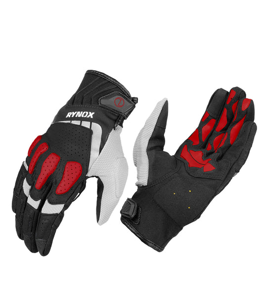 Rynox Ridge Pro Offroad Gloves (Black Red)