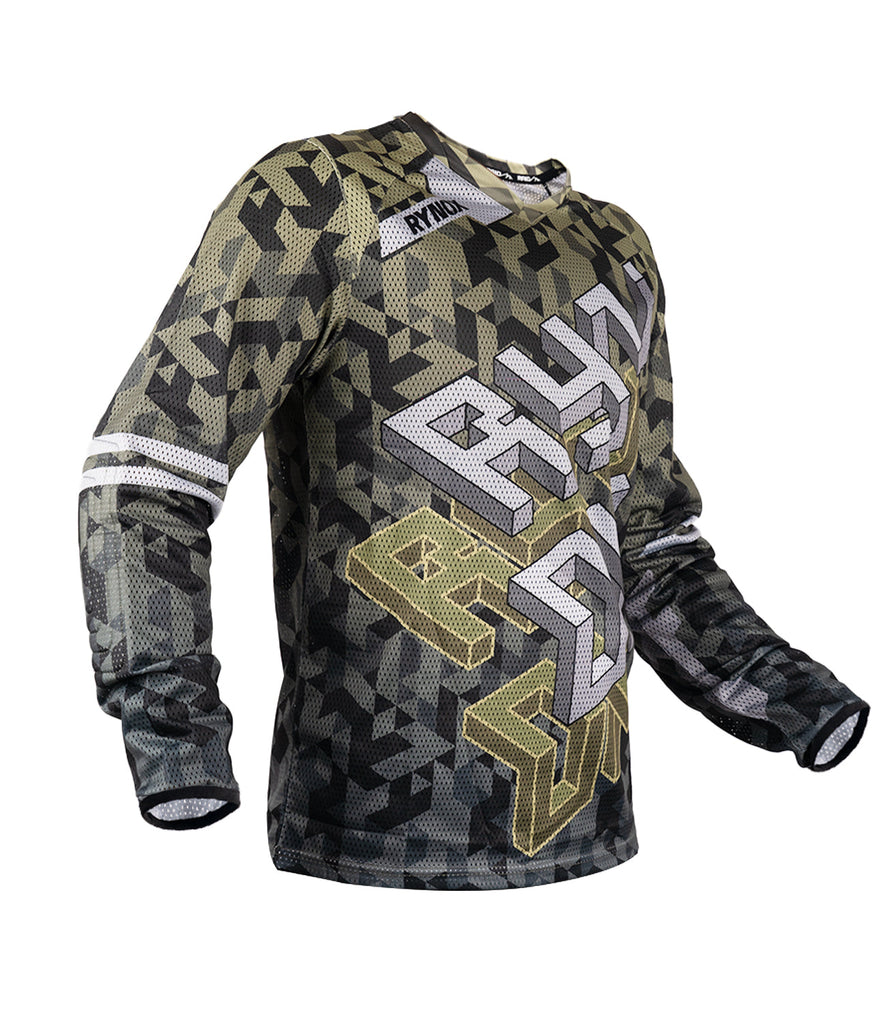 Rynox Fusion Neo Offroad Jersey (Camo Green)