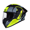 SMK Stellar Sports Faro Gloss Black Grey Yellow (GL264) Helmet
