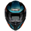 SMK Stellar Sports Fury Gloss Black Blue Orange Chameleon (GL257C) Helmet