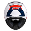 SMK Stellar Sports Fury Gloss White Blue Red (GL153) Helmet