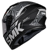 SMK Stellar Sports Fury Matt Black Grey (MA266) Helmet