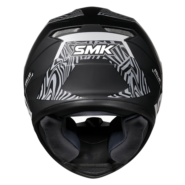 SMK Stellar Sports Fury Matt Black Grey (MA266) Helmet– Moto Central