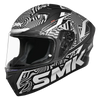 SMK Stellar Sports Fury Matt Black Grey (MA266) Helmet
