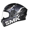 SMK Stellar Sports Fury Gloss Black Grey Chameleon (GL266C) Helmet