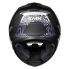 SMK Stellar Sports Fury Gloss Black Grey Chameleon (GL266C) Helmet