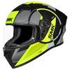 SMK Stellar Sports Faro Matt Black Grey Yellow (MA264) Helmet
