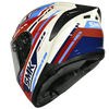 SMK Typhoon Sports Tourer Gloss White Red Blue (GL135) Helmet