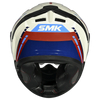 SMK Typhoon Sports Tourer Gloss White Red Blue (GL135) Helmet