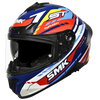 SMK Typhoon Sports Tourer Gloss Blue Red Yellow (GL534) Helmet